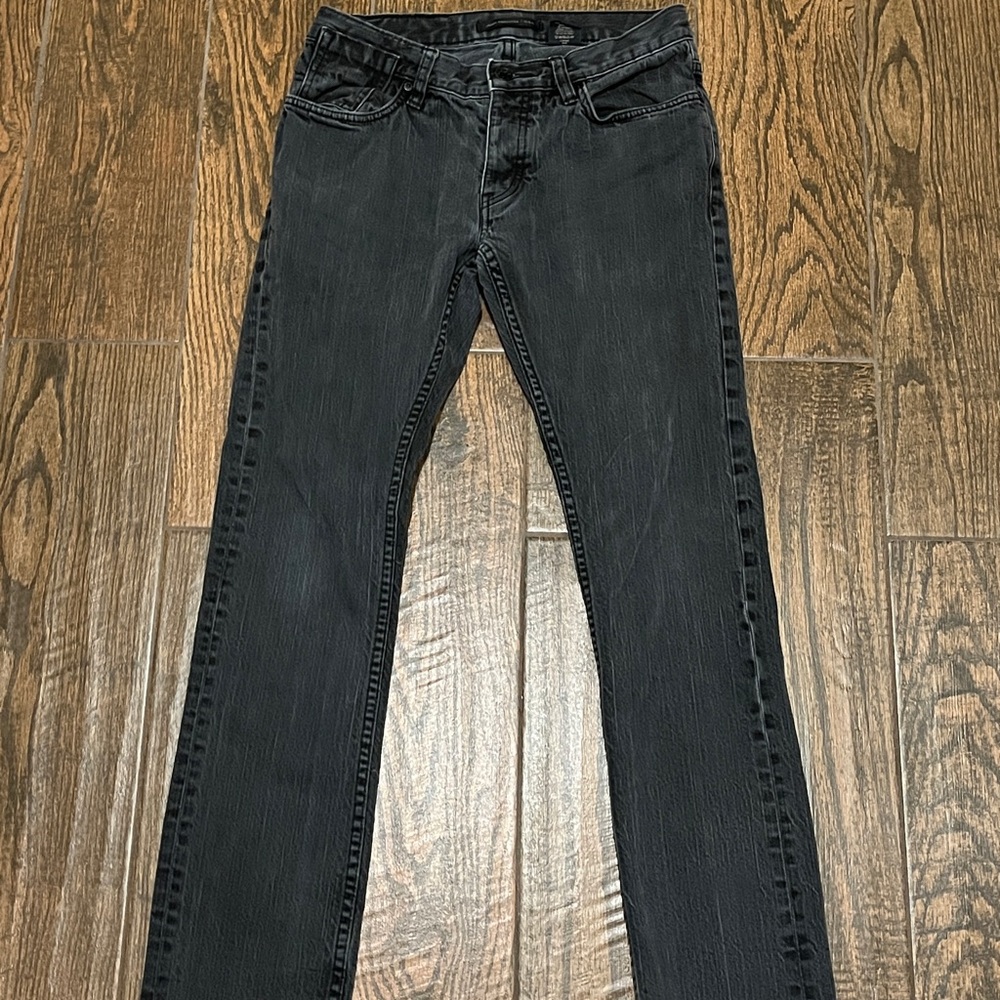 Mens John Varvatos Bowery Slim Straight Gray Denim Jeans Pants 30 x 30  Regular